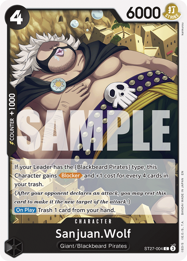 Sanjuan.Wolf ST27-004 One Piece card