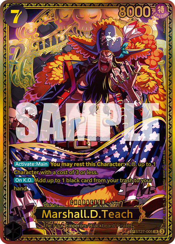 Marshall.D.Teach (ST27-005) (SP) ST27-005 One Piece card