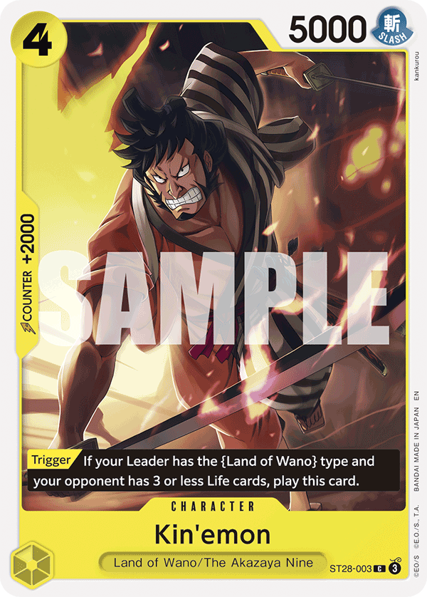 Kin'emon ST28-003 One Piece card