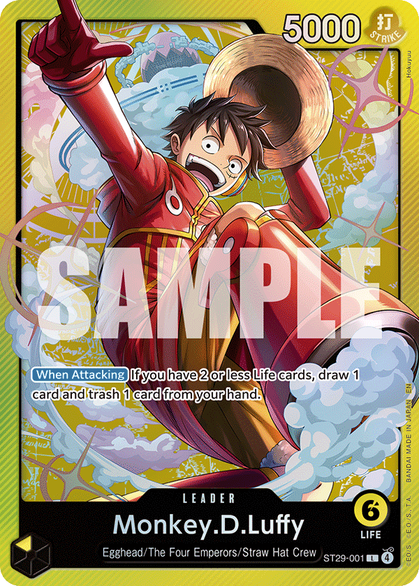 Monkey.D.Luffy (001) ST29-001 One Piece card
