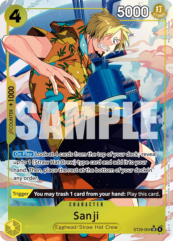 Sanji (Full Art) ST29-004 One Piece card