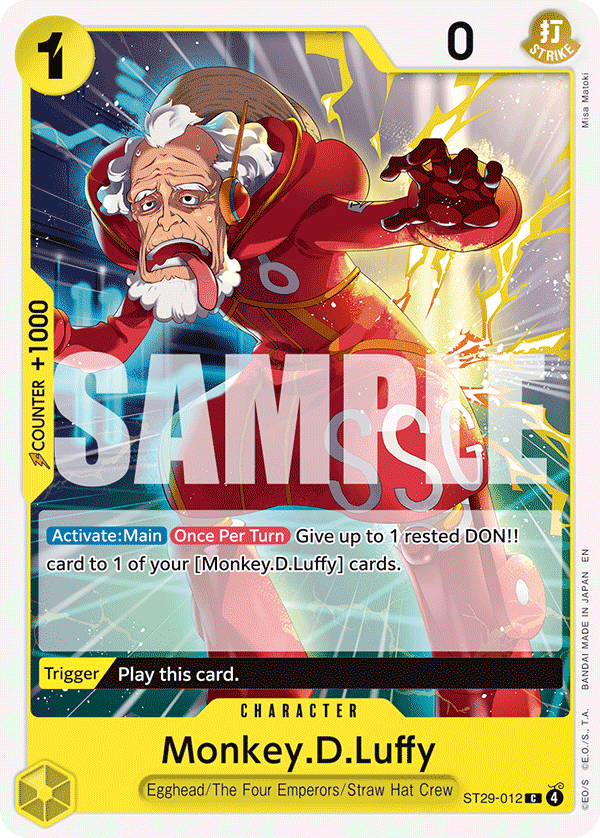 Monkey.D.Luffy (012) ST29-012 One Piece card