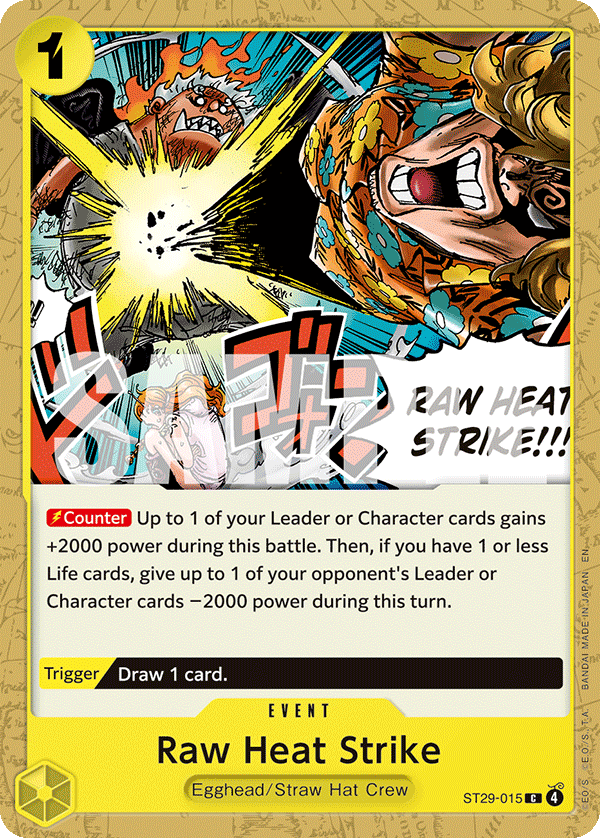 Raw Heat Strike ST29-015 One Piece card