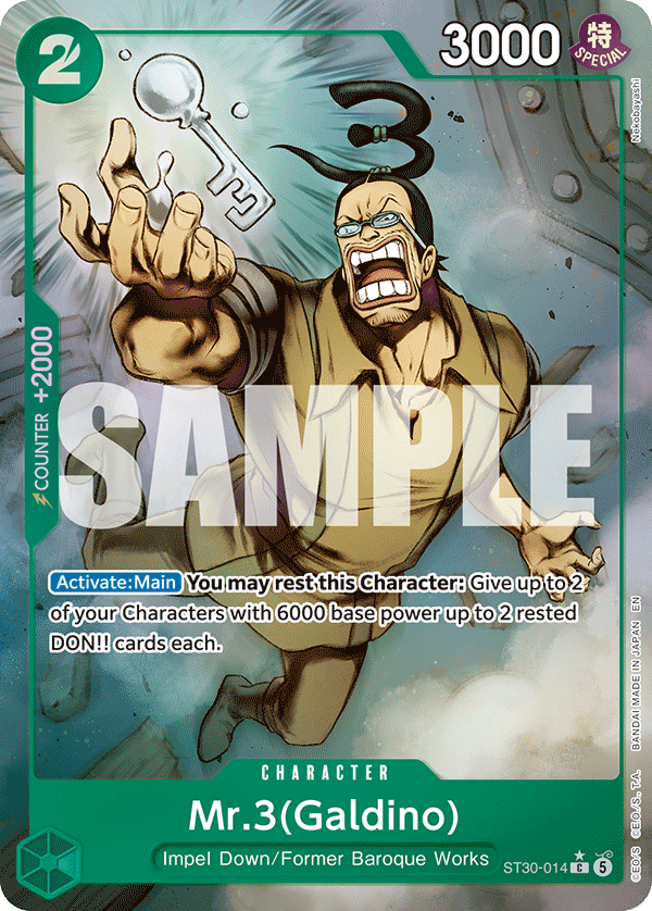 Mr.3(Galdino) (Full Art) ST30-014 One Piece card