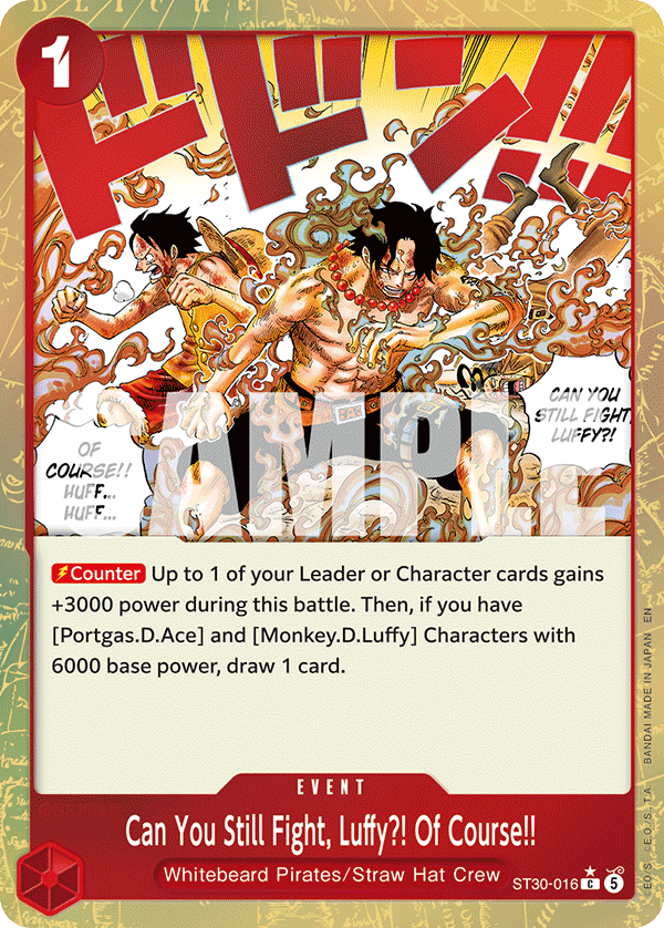 Can You Still Fight, Luffy?! Of Course!! (Parallel) ST30-016 One Piece card