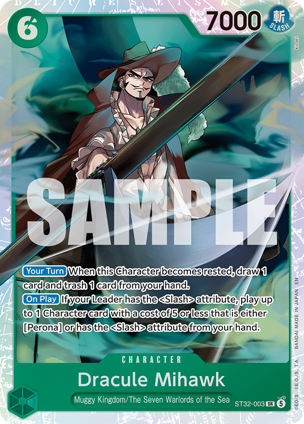 Dracule Mihawk ST32-003 One Piece card