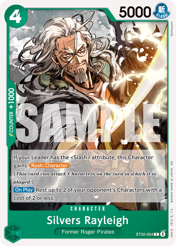 Silvers Rayleigh ST32-004 One Piece card