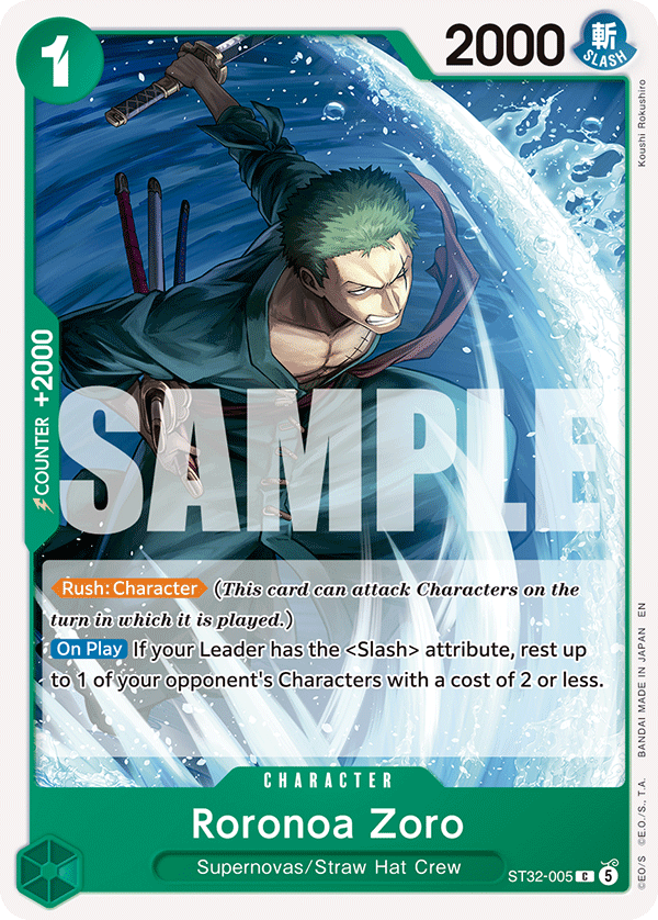 Roronoa Zoro (ST32-005) ST32-005 One Piece card