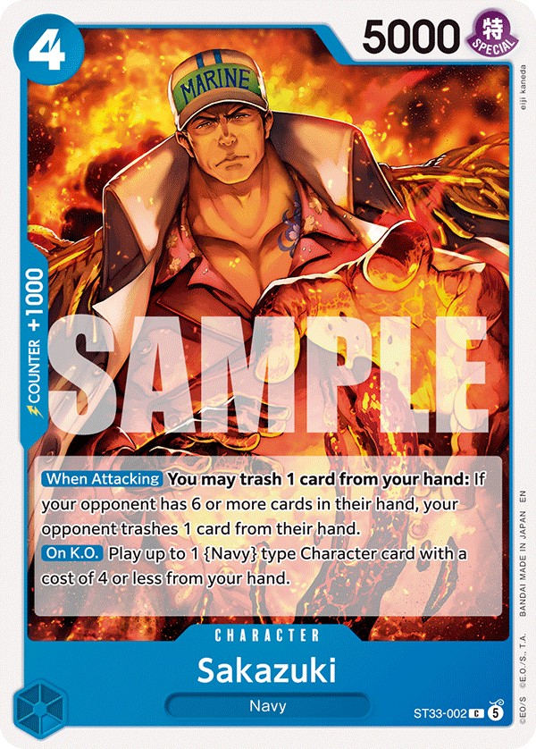 Sakazuki ST33-002 One Piece card