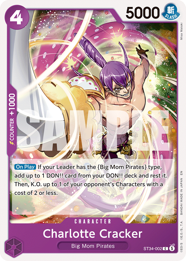 Charlotte Cracker ST34-002 One Piece card