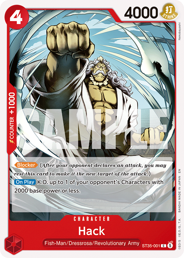 Hack ST35-001 One Piece card