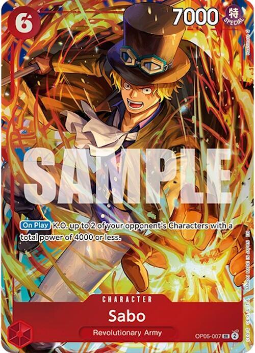 Sabo (Illustration Box Vol.5) OP05-007 One Piece card