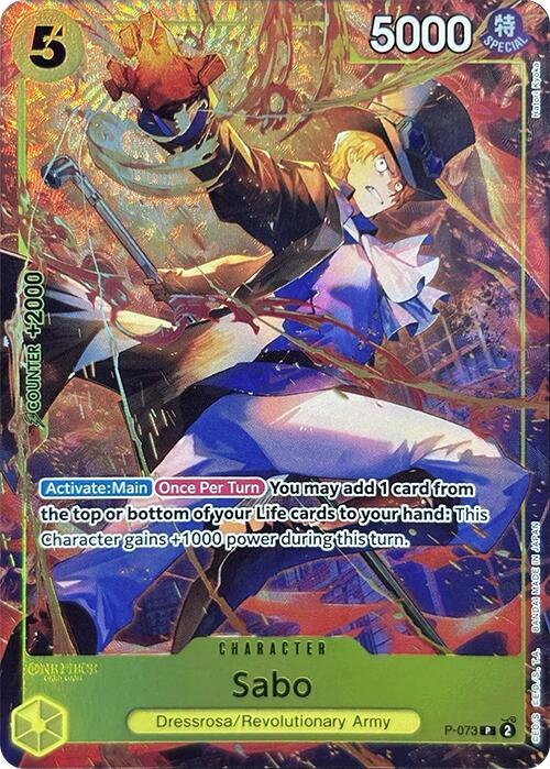 Sabo (Premium Card Collection -Best Selection Vol. 3-) P-073 One Piece card