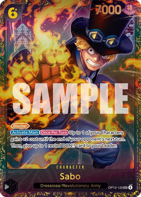 Sabo (Store Treasure Cup 2025) OP13-120 One Piece card