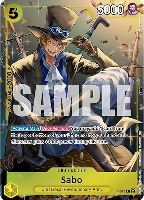 Sabo (Tin Pack Set Vol. 2) P-073 One Piece card