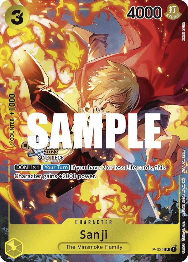 Sanji (CS 2023 Event Pack) P-034 One Piece card