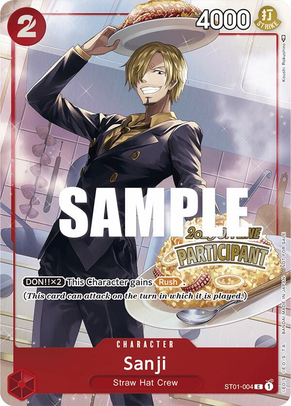 Sanji (Offline Regional 2023) [Participant] ST01-004 One Piece card