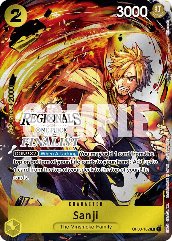 Sanji (Offline Regional 2024) [Finalist] OP03-102 One Piece card