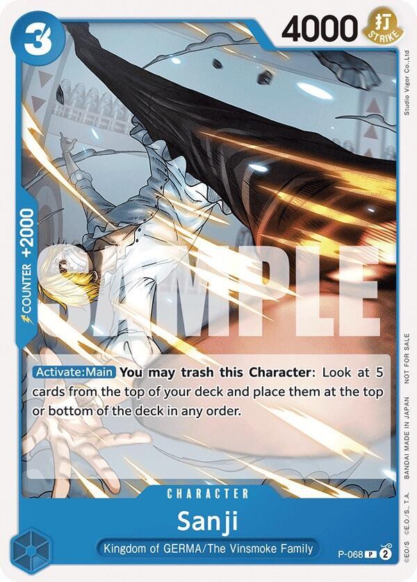 Sanji (Pirates Party Vol. 7) P-068 One Piece card
