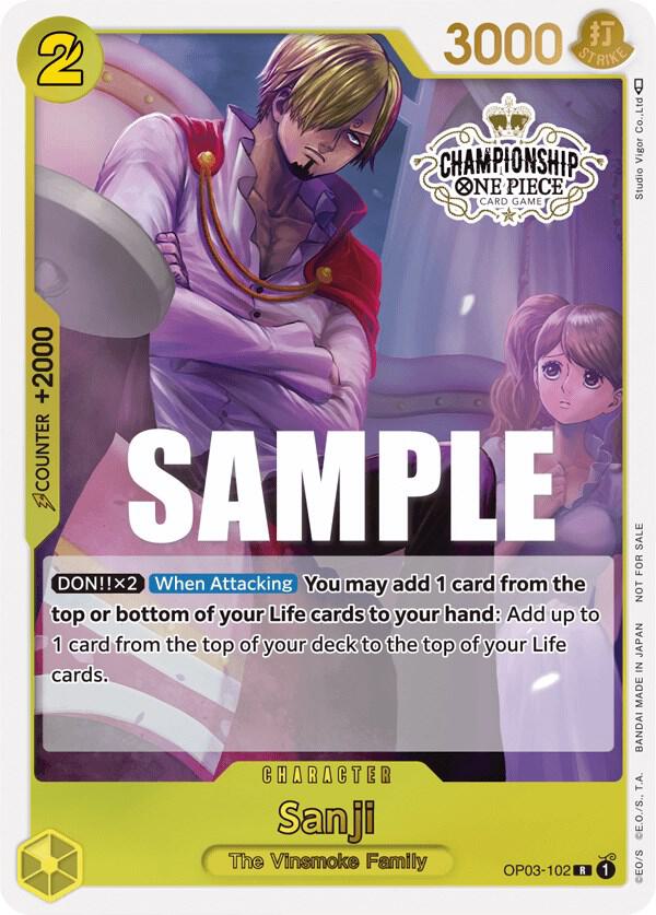 Sanji (Store Championship Participation Pack Vol. 2) OP03-102 One Piece card