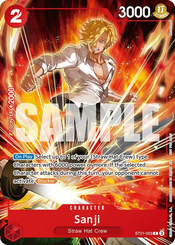 Sanji (Welcome Pack 2026 Vol.1) ST21-003 One Piece card