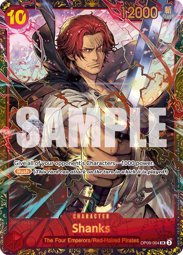 Shanks (Championship 25-26 Offline Regionals Season 2) OP09-004 One Piece card