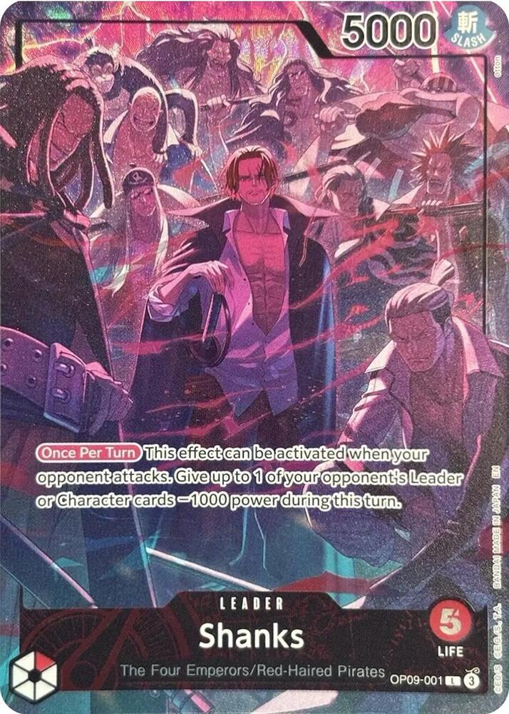 Shanks (English Version 2nd Anniversary Set) OP09-001 One Piece card