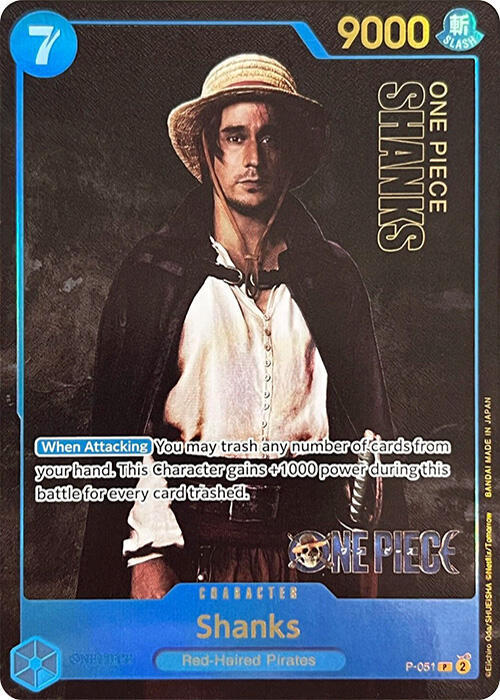 Shanks (Premium Card Collection -Live Action Edition-) P-051 One Piece card