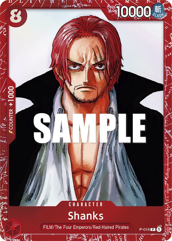 Shanks (Premium Card Collection -ONE PIECE FILM RED Edition-) P-016 One Piece card