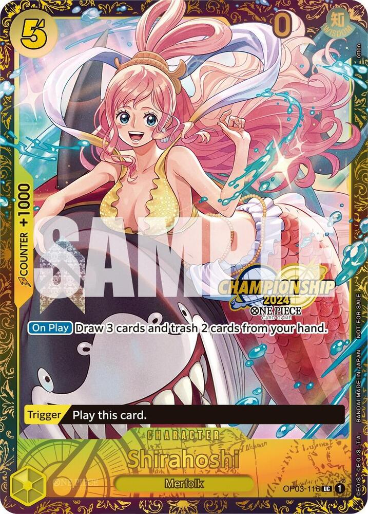 Shirahoshi (October Championship 2024 Online Regional) OP03-116 One Piece card