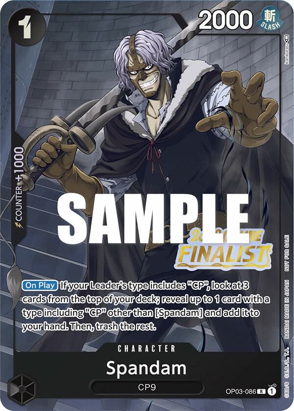 Spandam (Online Regional 2023) [Finalist] OP03-086 One Piece card