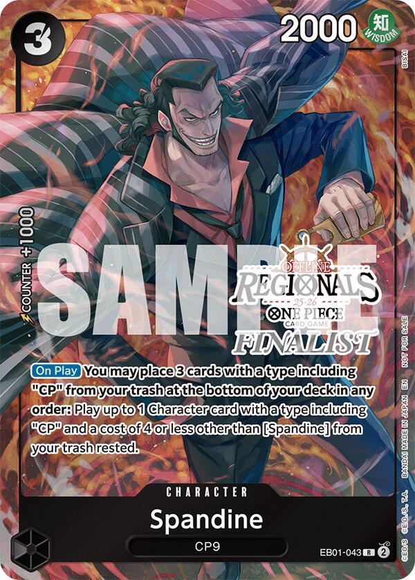 Spandine (Offline Regional Finalist Card Set 2025 Vol.1) EB01-043 One Piece card