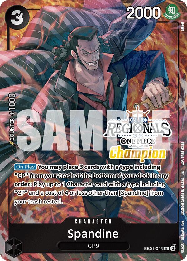 Spandine (Online Regional Champion Card Set 2025 Vol.1) EB01-043 One Piece card