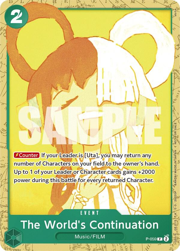 The World's Continuation (Starter Deck 11: Uta Deck Battle) P-059 One Piece card