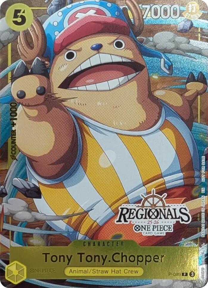 Tony Tony.Chopper (CS 25-26 Regionals Textured Chase Promo) P-089 One Piece card