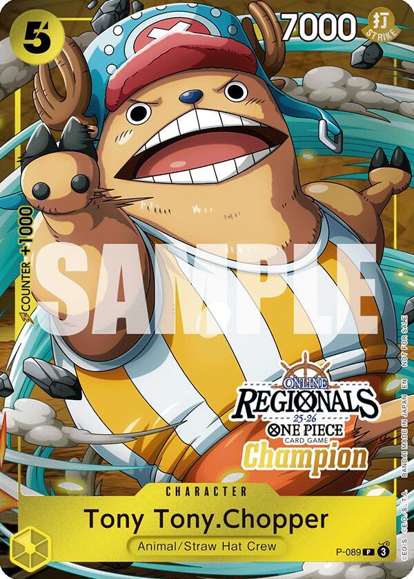 Tony Tony.Chopper (Online Regional Champion Card Set 2025 Vol.2) P-089 One Piece card