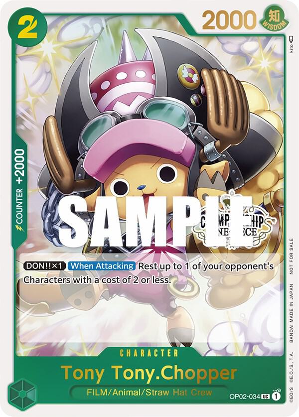 Tony Tony.Chopper (Store Championship Participation Pack) OP02-034 One Piece card