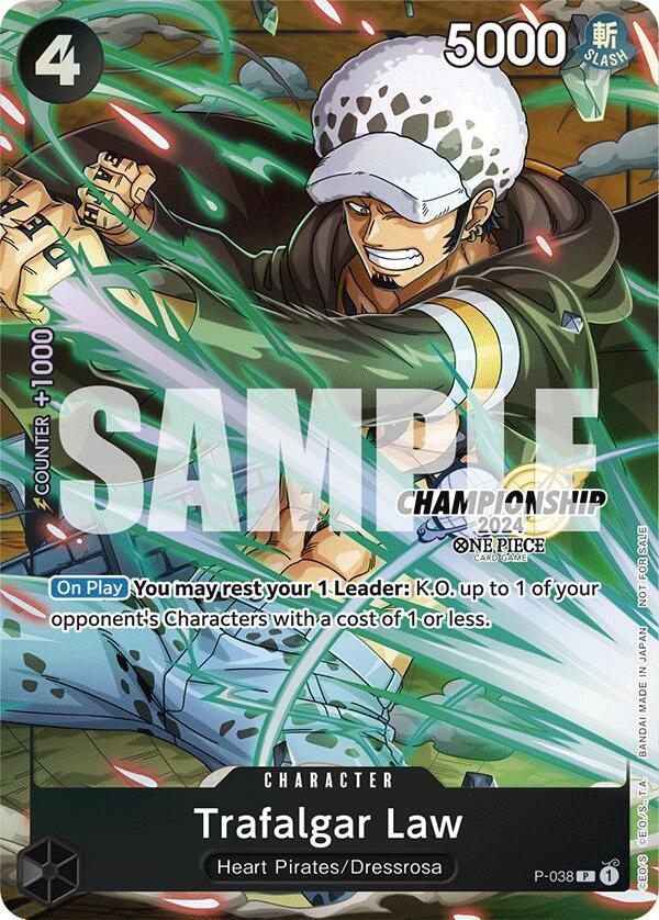 Trafalgar Law - P-038 (CS 2024 Event Pack Finalist) P-038 One Piece card