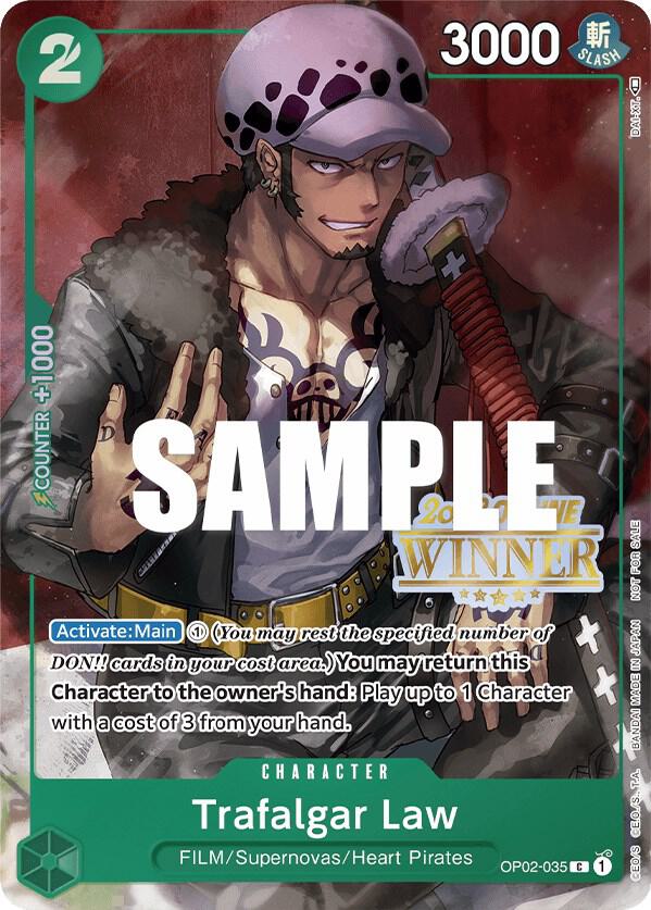 Trafalgar Law (Online Regional 2023) [Winner] OP02-035 One Piece card