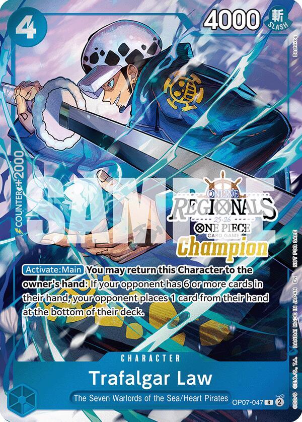 Trafalgar Law (Online Regional Champion Card Set 2025 Vol.2) OP07-047 One Piece card