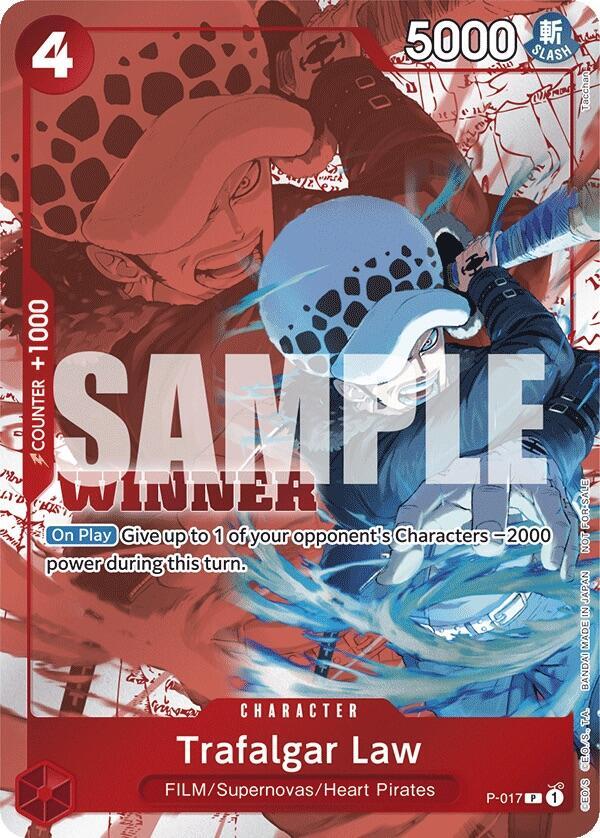 Trafalgar Law (Winner Pack Vol. 7) P-017 One Piece card