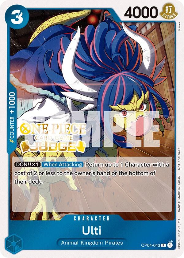Ulti (Judge Pack Vol. 3) OP04-043 One Piece card