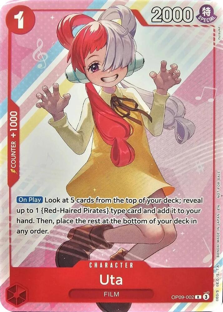Uta (Welcome Pack Vol. 2) OP09-002 One Piece card