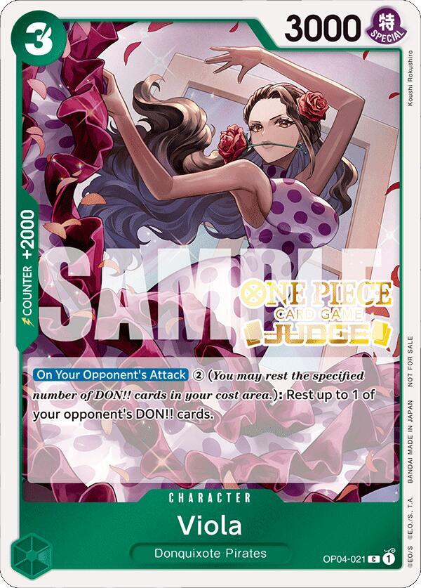 Viola (Judge Pack Vol. 4) OP04-021 One Piece card