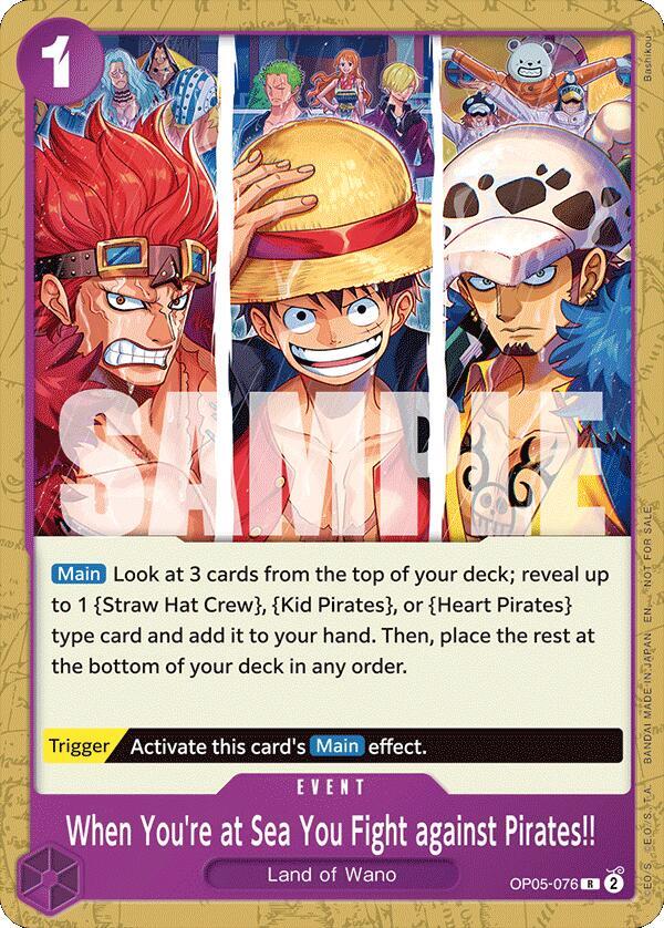 When You're at Sea You Fight against Pirates!! (2025 Pirates League Store Qualifier) OP05-076 One Piece card