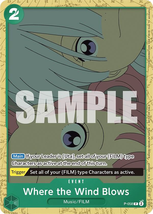 Where the Wind Blows (Starter Deck 11: Uta Deck Battle) P-058 One Piece card