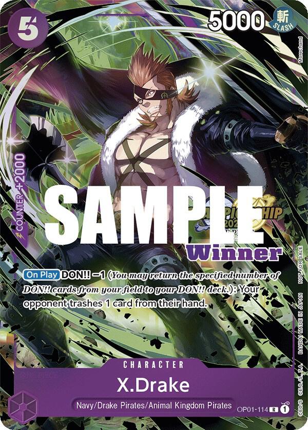 X.Drake (CS 2023 Top Players Pack) [Winner] OP01-114 One Piece card
