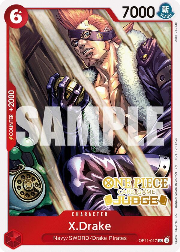 X.Drake (Judge Pack Vol. 7) OP11-017 One Piece card