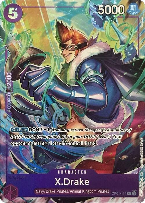 X.Drake (Premium Card Collection -Best Selection Vol. 2-) OP01-114 One Piece card