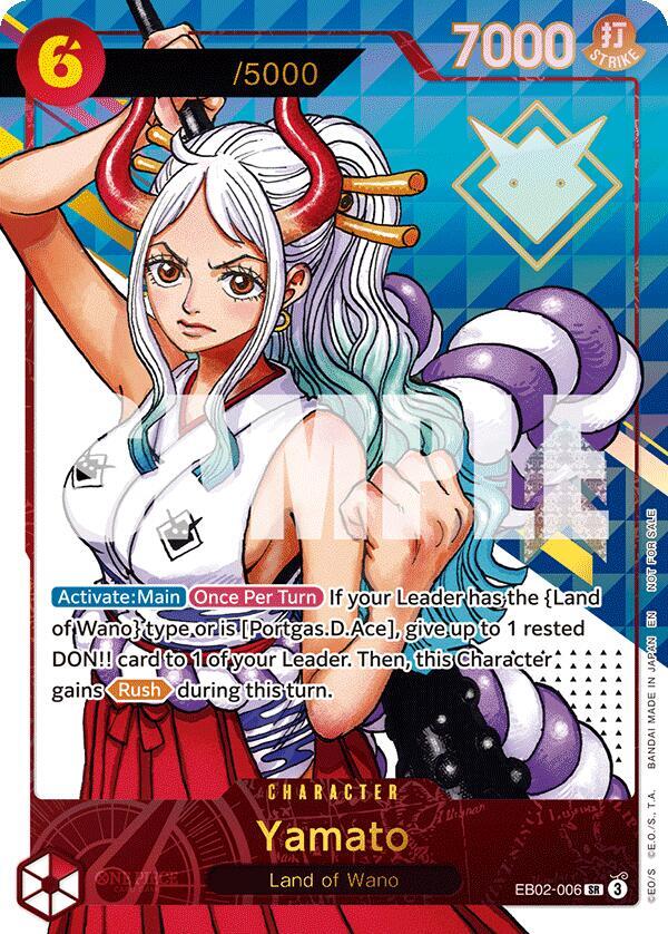 Yamato (Serial Numbered) EB02-006 One Piece card